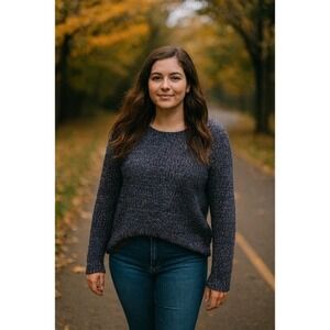 Faded Glory Women 2X Multicolor Knit Pullover Sweater Casual Colorful NormCore